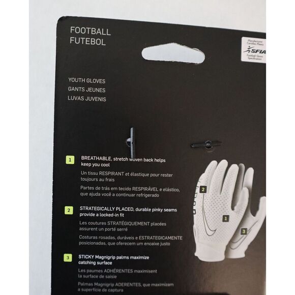 Nike Unisex Youth Sz L Salute to Service Vapor Jet 6.0 Football Receiver Gloves - Picture 4 of 4